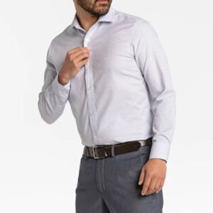 ASH & ERIE - White Check Dress Shirt